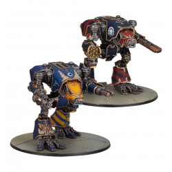 Warhound Titans with Ursus Claws and Melta Lances