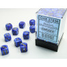 Vortex Blue/gold 12mm d6 Dice Block (36 dice)