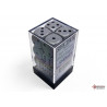 Opaque Grey/black 16mm d6 Dice Block