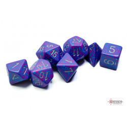 Speckled Silver Tetra Polyhedral 7 - Dice Set