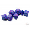 Speckled Silver Tetra Polyhedral 7 - Dice Set