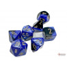 Gemini Black-Blue/gold Polyhedral 7-Dice Set