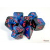 Gemini Black-Starlight/red Polyhedral 7-Dice Set