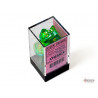 Gemini Translucent Green-Teal/yellow Polyhedral 7-Dice Set