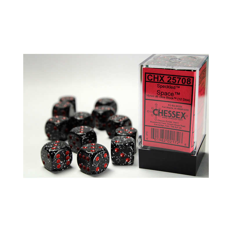 Speckled Space 16mm d6 Dice Block (12 dice)