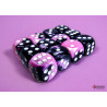 Gemini Black-Pink/white 16mm d6 Dice Block (12 dice)