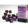 Vortex Purple/gold 16mm d6 Dice Block (12 dice)