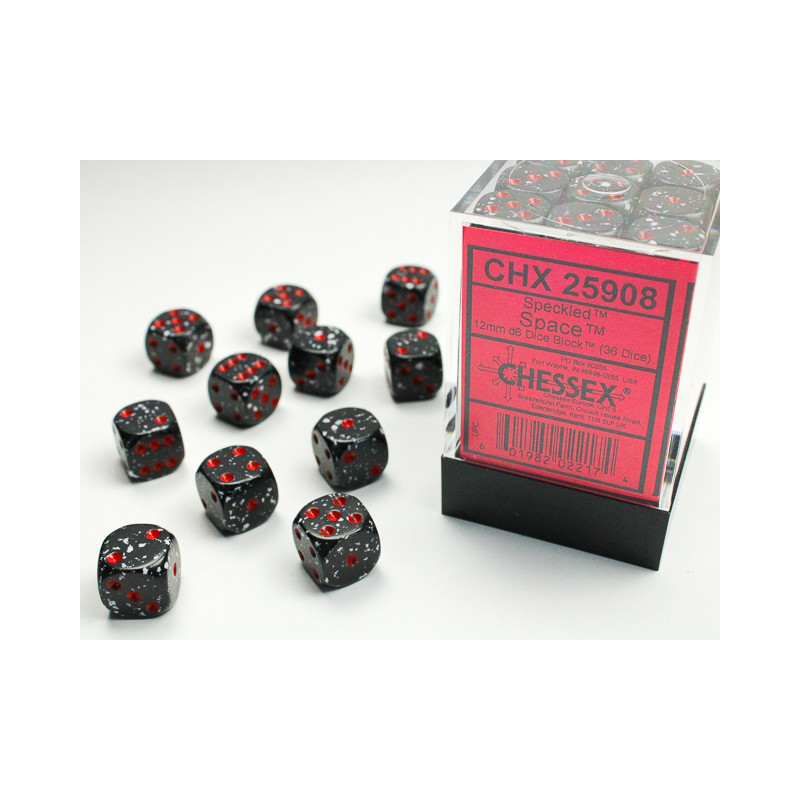 Speckled Space 12mm d6 Dice Block (36 dice)