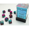 Gemini Purple-Teal/gold 12mm d6 Dice Block (36 dice)