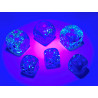 Gemini Blue-Blue/light blue Luminary 12mm d6 Dice Block (36 dice)