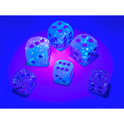 Gemini Gel Green-Pink/blue Luminary 12mm d6 Dice Block (36 dice)