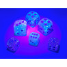 Gemini Gel Green-Pink/blue Luminary 12mm d6 Dice Block (36 dice)