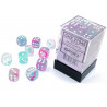 Nebula Wisteria/white Luminary 12mm d6 Dice Block (36 dice)