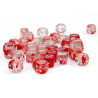 Nebula Red/silver Luminary 12mm d6 Dice Block (36 dice)