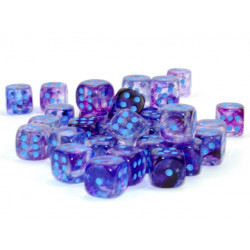 Nebula Nocturnal/blue Luminary 12mm d6 Dice Block (36 dice)