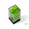 Vortex Bright Green/black Polyhedral 7-Dice Set