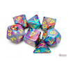 estive Mosaic/yellow Polyhedral 7-Dice Set