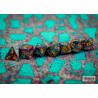 Festive Mosaic/yellow Polyhedral 7-Dice Set