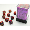 Gemini Purple-Red/gold 12mm d6 Dice Block (36 dice)