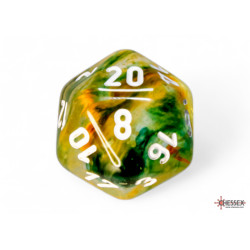 Nebula Spring/white Luminary Polyhedral 7-Dice Set