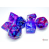 Nebula Nocturnal/blue Luminary Polyhedral 7-Dice Set