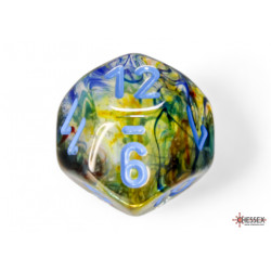 Nebula Primary/blue Luminary Polyhedral 7-Dice Set