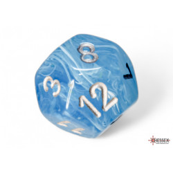 Luminary Sky/silver Polyhedral 7-Dice Set