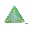 Borealis Light Green/gold Luminary Polyhedral 7-Dice Set