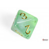 Borealis Light Green/gold Luminary Polyhedral 7-Dice Set