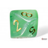 Borealis Light Green/gold Luminary Polyhedral 7-Dice Set