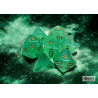 Borealis Light Green/gold Luminary Polyhedral 7-Dice Set