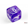 Borealis Purple/white Luminary Polyhedral 7-Dice Set