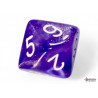 Borealis Purple/white Luminary Polyhedral 7-Dice Set