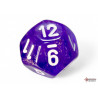 Borealis Purple/white Luminary Polyhedral 7-Dice Set