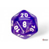 Borealis Purple/white Luminary Polyhedral 7-Dice Set