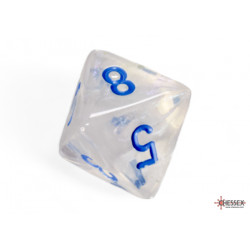 Borealis Icicle/light blue Luminary Polyhedral 7-Dice Set