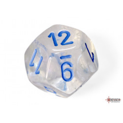 Borealis Icicle/light blue Luminary Polyhedral 7-Dice Set