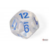 Borealis Icicle/light blue Luminary Polyhedral 7-Dice Set