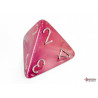 Borealis Pink/silver Luminary Polyhedral 7-Dice Set