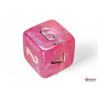 Borealis Pink/silver Luminary Polyhedral 7-Dice Set