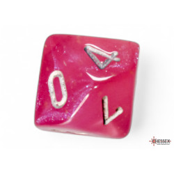 Borealis Pink/silver Luminary Polyhedral 7-Dice Set