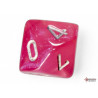 Borealis Pink/silver Luminary Polyhedral 7-Dice Set