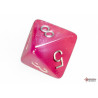 Borealis Pink/silver Luminary Polyhedral 7-Dice Set