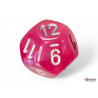 Borealis Pink/silver Luminary Polyhedral 7-Dice Set