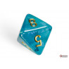 Borealis Teal/gold Luminary Polyhedral 7-Dice Set