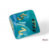 Borealis Teal/gold Luminary Polyhedral 7-Dice Set