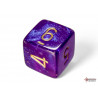 Borealis Royal Purple/gold Luminary Polyhedral 7-Dice Set