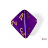 Borealis Royal Purple/gold Luminary Polyhedral 7-Dice Set