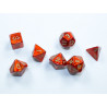 Scarab Mini-hedral Scarlet/gold 7-Die Set