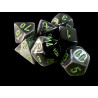 Gemini Mini-hedral Black-Grey/green 7-Die Set